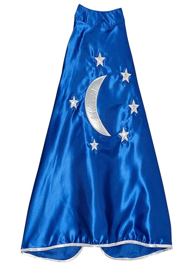 Making Believe Kids Magician Cape | Kids Wizard Cape | Star & Moon - Blue